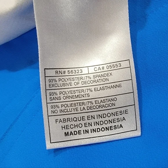 Nike Golf Skort Blue Skort Activewear Skirt with Shorts Zipper sides Size 10 - Picture 9 of 15